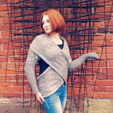 Ärmelschal stricken - Bild 8