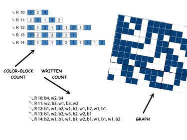 Häkelmuster * 13 SCHNEEFLOCKEN * Grafiken für C2C Decke, Poncho, Kissen - Häkeln