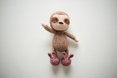 Anleitung Fiete Faultier - Häkeln