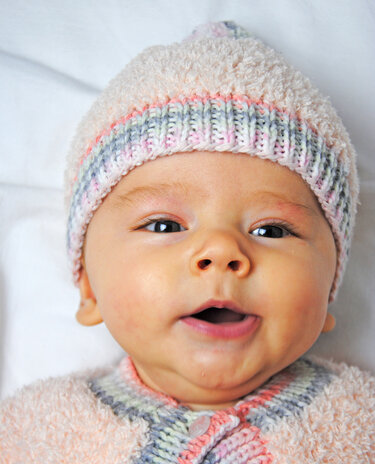 Anleitung Strickmütze Schneeflöckchen für Säuglinge und Babys (56/86) - Bild 8