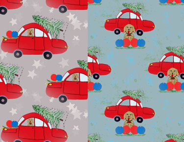 Seamless digital paper Christmas - Crafts