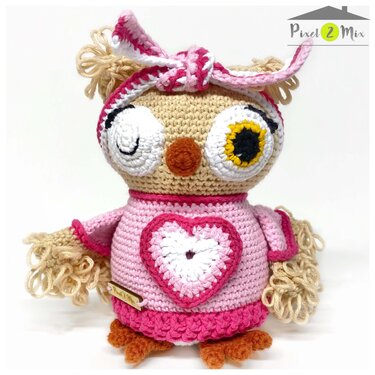 Olivia The Little Owl in a Tea Cup Crochet Pattern