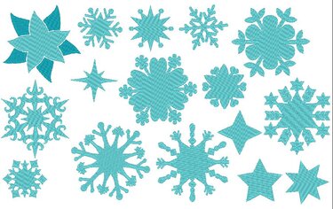 Schneeflocken Stickdatei - Sticken