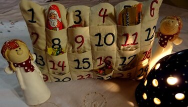 Adventskalender Kissen ITH Stickdatei - Sticken