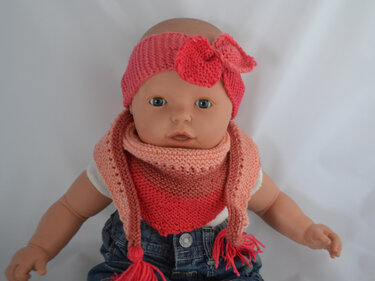 Dreieckstuch & Stirnband * Set * Strickanleitung - Bild 6