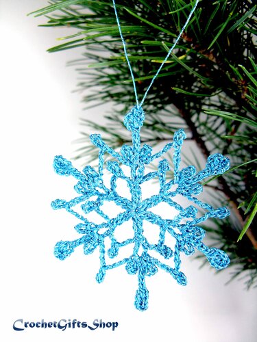 Set Crochet Pattern Snowflakes