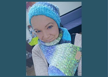 Mützen- und Schal Set Aislyn tunesisch gehäkelt - Häkeln