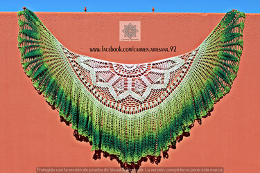 Crochet Tahoro Shawl pattern