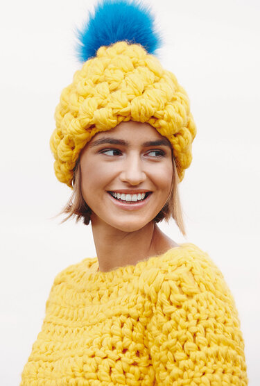 Häkelanleitung: Gehäkelter Pulli mit Büschelmaschen an Saum und Mütze - Bild 4