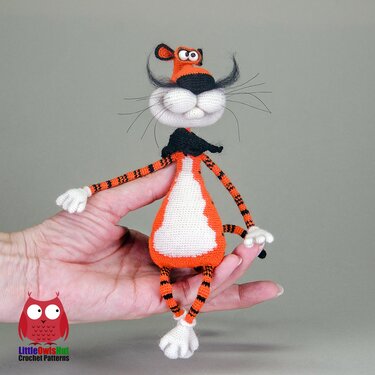 311 Crochet Pattern Sim Salabim Small Tiger Dude by Pertseva
