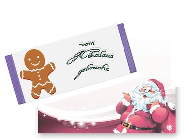 Schokoladentafel Ummantelung Papiervorlage - Basteln