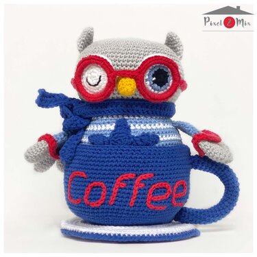 Pattern Orwin * The Little Owl in a Coffee Cup - Crochet