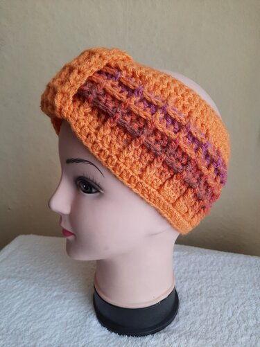 Häkelanleitung Stirnband "Waffelchen"