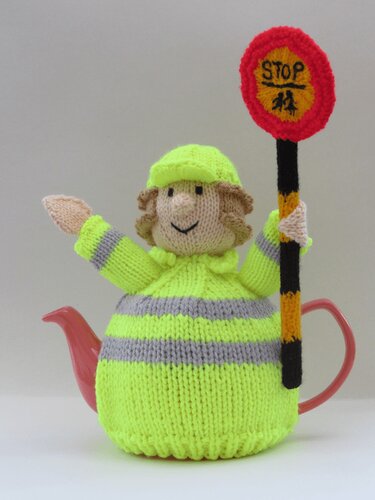 Lollipop Lady Tea Cosy Knitting Pattern