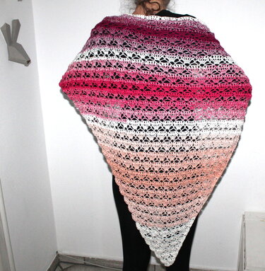 Triangle Scarf Spring Awagening crochet pattern