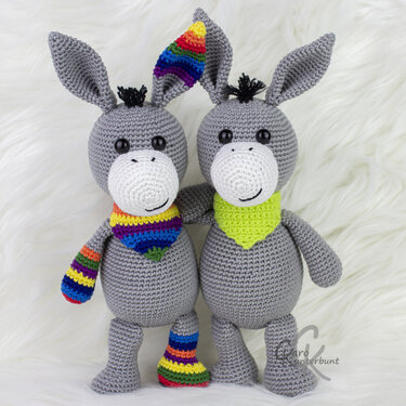 Esel Theo - Häkelanleitung von CaroKunterbunt