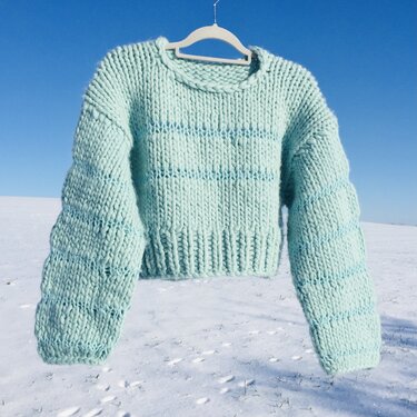 BOMBER-Sweater Strickanleitung