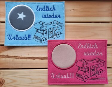 Stickdatei Mugrug Camping Urlaub Wohnmobil - Sticken