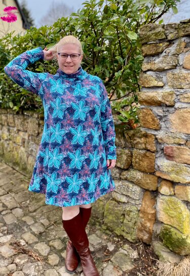 PDF-Schnittmuster Kleid Evelyn – Elegantes Design mit Stehkragen - Bild 9