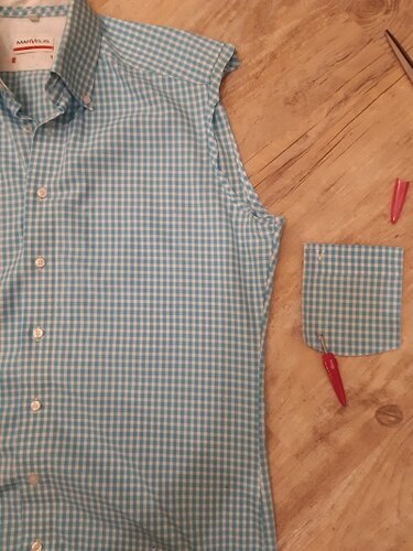 Upcycling Nähanleitung für eine Bluse aus einem Männerhemd