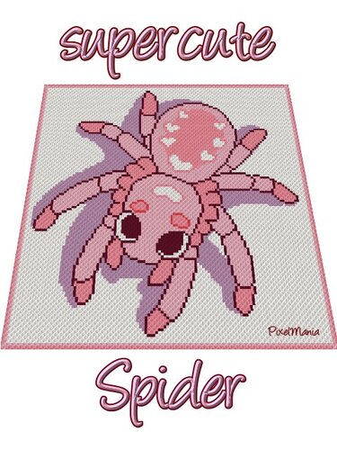 Häkelmuster * SPINNE * Grafik für C2C Decke - Häkeln