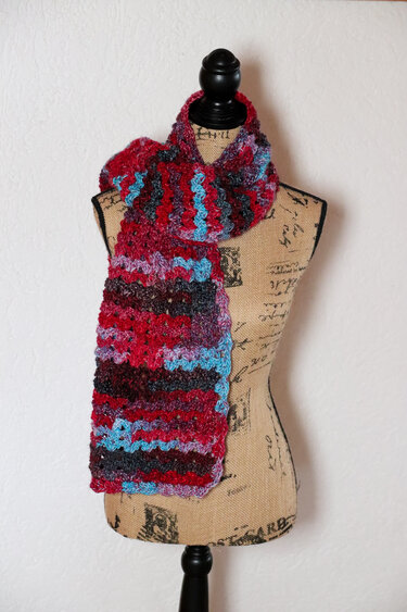 Schal / Loop Frost Flower Häkelanleitung