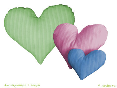 Heart pillow, cushion, toy 3 sizes Sewing Pattern