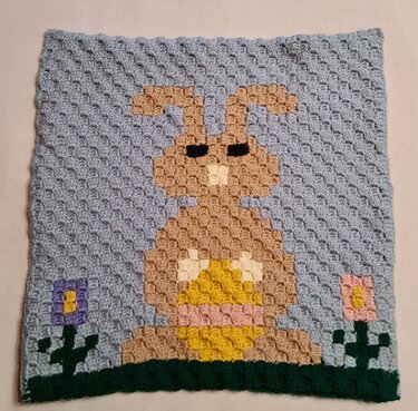 Anleitung Wendekissen Osterhase - Häkeln