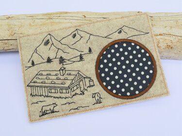 Stickdatei Berge Alm Mugrug SET - Sticken