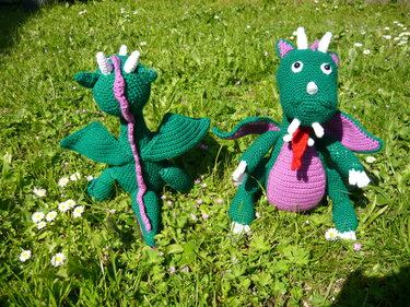 Häkelanleitung Drache