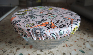 Anleitung DIY Schüsselabdeckung nähen