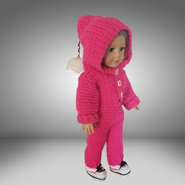 Crochet Pattern Doll Pink Outfit