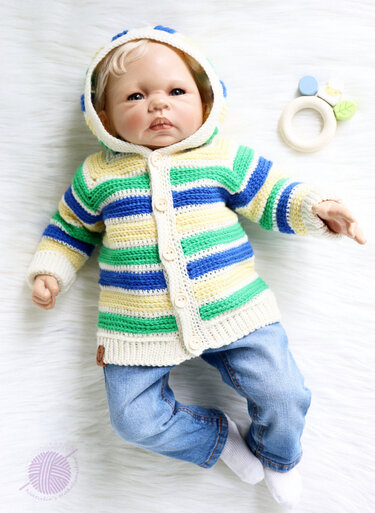 2 PDFs Spar-Set : Jacke & Socken "Rainbow" (Gr. 50/56 bis 128) - Bild 3