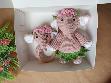 Bundle of amigurumi elephant patterns - Crochet