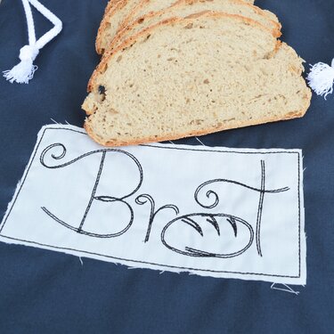 Stickdatei Brot Redwork Button für Brotbeutel 13x18cm - Bild 4