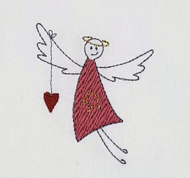 Stickdatei Schutzengel - Sticken