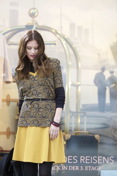 Nähanleitung: Shirt mit kleinem Stehkragen