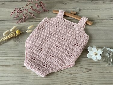 Crochet baby romper "Audrey"