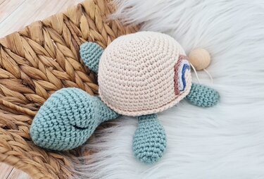 Spieluhr Baby Schildkröte Schildi - Häkeln