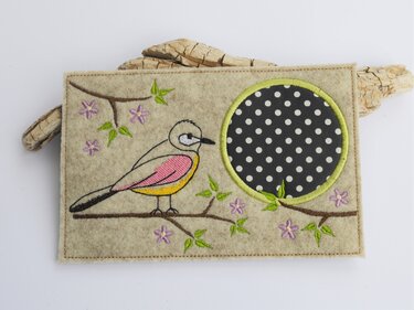 Stickdatei Mugrug ITH Vogel Frühling - Sticken