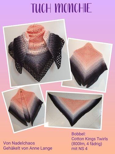 Anleitung Tuch Monchie - Häkeln