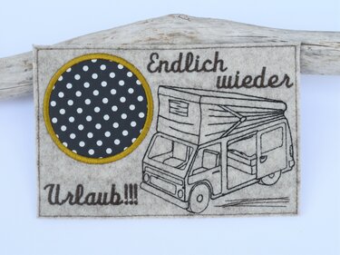 ITH Stickdatei Mugrug Campingbus - Sticken