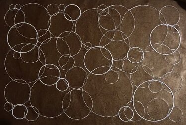 Kreise Blasen Punkte voll flächige Stickdatei zum Stoff besticken