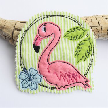 Stickdatei Flamingo doodle mehrere Größen - Sticken