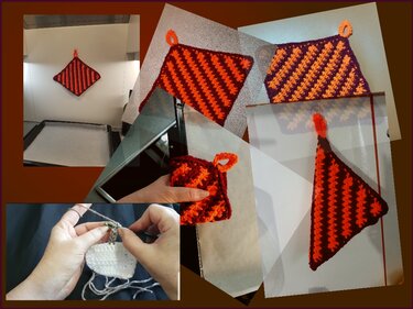 Häkelanleitung Topflappen India