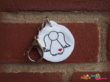 Stickdatei - ITH - Anhänger Engel - Sticken