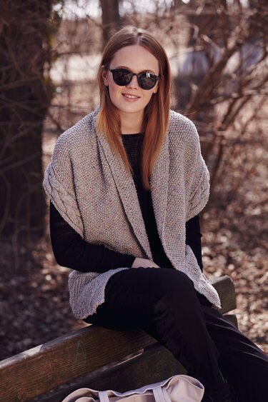 Strickanleitung: WESTEN-STOLA MIT ZOPF - Bild 3