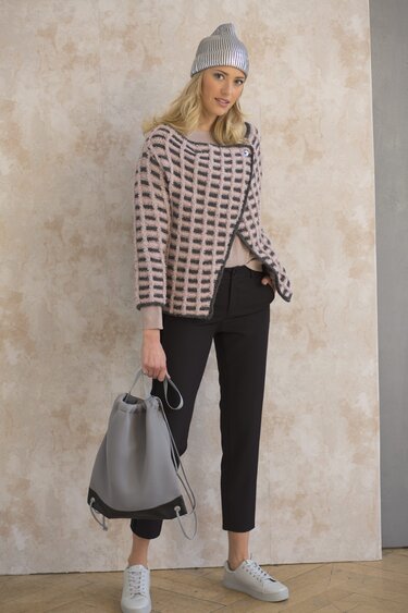 Strickanleitung: JACKE MIT ASYMMETRISCHEN VORDERTEILEN - Bild 2