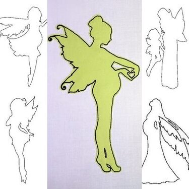 Fee schwanger Doodle Stickdatei 11 Motive in 6 Größen - Sticken