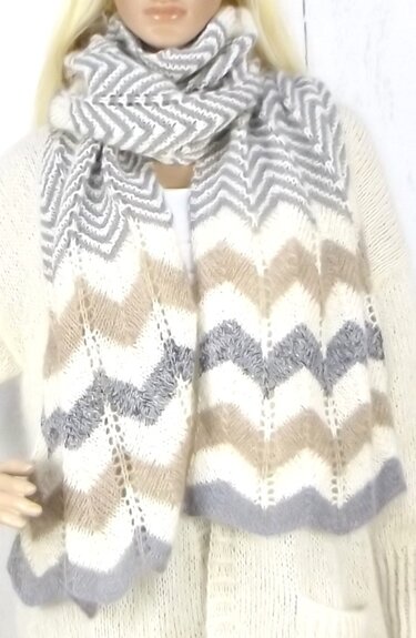 Strickanleitung Kuschelschal "Zick Zack" - Bild 4